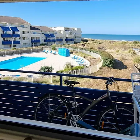 דירה Lacanau, Bleu Marine, 2e Etage, Exceptionnels Car Balcon Face Et Vue Ocean Avec Piscine ! Et Avec Parking Reserve *