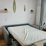 Lacanau, Bleu Marine, 2e Etage, Exceptionnels Car Balcon Face Et Vue Ocean Avec Piscine ! Et Avec Parking Reserve Apartment