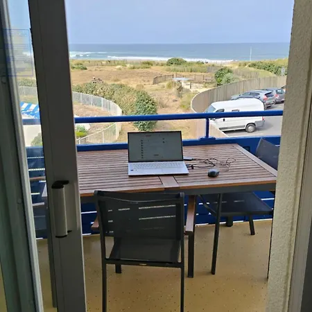 Daire Lacanau, Bleu Marine, 2e Etage, Exceptionnels Car Balcon Face Et Vue Ocean Avec Piscine ! Et Avec Parking Reserve *