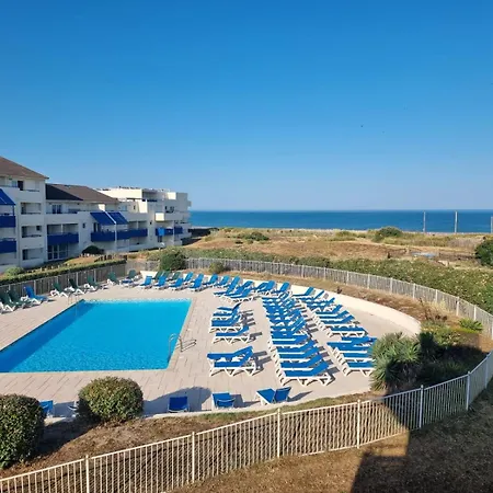 Daire Lacanau, Bleu Marine, 2e Etage, Exceptionnels Car Balcon Face Et Vue Ocean Avec Piscine ! Et Avec Parking Reserve Lacanau