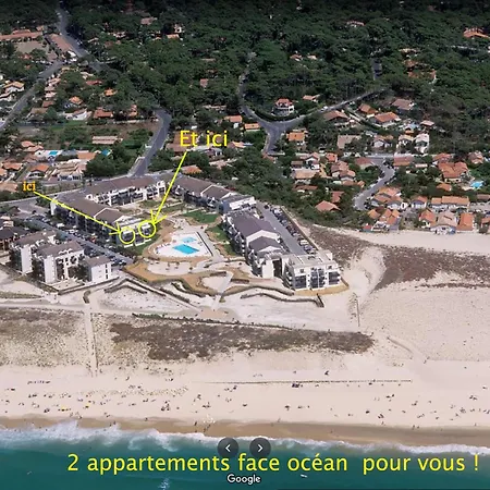 Lacanau, Bleu Marine, 2e Etage, Exceptionnels Car Balcon Face Et Vue Ocean Avec Piscine ! Et Avec Parking Reserve Daire Lacanau